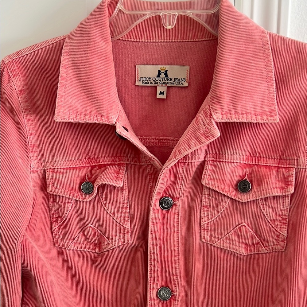 Juicy Couture Coral Corduroy Jacket